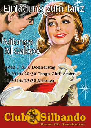 Milonga Al Galope - Tango tanzen im Club Silbando